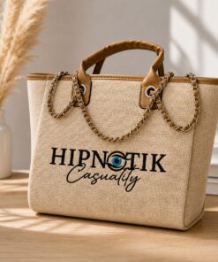 Bolso lino bordado 3D