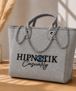 Bolso lino bordado 3D