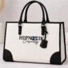 Bolso de lona bordado 3D