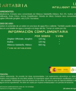 ARTABRIA Intelligent Drink con Jengibre, Inulina e Hibisco – 30 Sobres