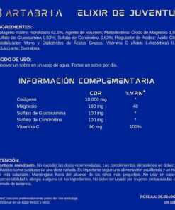 Colágeno Marino 10.000 mg con Glucosamina, Condroitina, Magnesio y Vitamina C – Artabria