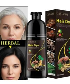 Cubre canas champu negro  pelo y barba 3 en 1