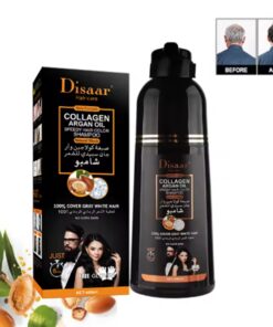 Champú Tinte Negro 400 ml | Cubre Canas con Colágeno y Argán