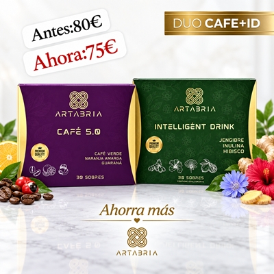 Pack Artabria Café 5.0 + Intelligent Drink | 60 Sobres