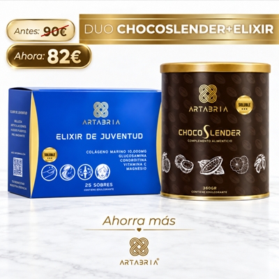Pack Artabria ChocoSlender + Elixir de Juventud | Colágeno Marino